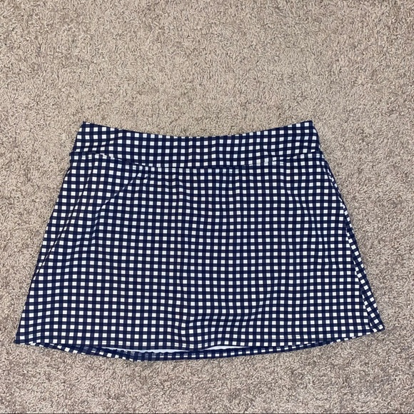Draper James Dresses & Skirts - Draper James Lands End Swim Skirt Navy Gingham